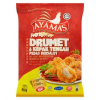 Ayamas Hot & Spicy Breaded Chicken Drummets & Mid Wings
