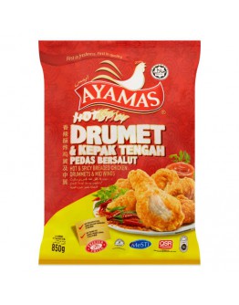 Ayamas Hot & Spicy Breaded Chicken Drummets & Mid Wings