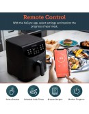 COSORI Smart WiFi Air Fryer 5.8QT(100 Recipes), 1700-Watt Programmable Base for Air Frying, Roasting & Keep Warm 11 Cooking Preset,Preheat&Shake Remind,Digital Touchscreen,Works with Alexa