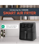 COSORI Smart WiFi Air Fryer 5.8QT(100 Recipes), 1700-Watt Programmable Base for Air Frying, Roasting & Keep Warm 11 Cooking Preset,Preheat&Shake Remind,Digital Touchscreen,Works with Alexa