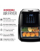 Chefman 6.3 Quart Digital Air Fryer+ Rotisserie, Dehydrator, Convection Oven, 8 Touch Screen Presets Fry, Roast, Dehydrate & Bake, BPA-Free, Auto Shutoff, Accessories Included, XL Family Size, Black