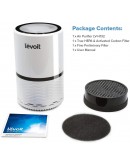 LEVOIT Air Purifier for Home Smokers Allergies and Pets Hair, True HEPA Filter, Quiet in Bedroom, Filtration System Cleaner Eliminators, Odor Smoke Dust Mold, Night Light, White, LV-H132, 1Pack