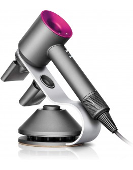 Dyson Supersonic Fast-Drying Gift Edition with Complimentary Stand for Hair Dryer and Attachments, Fuchsia