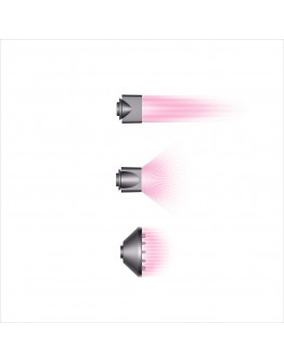 Dyson Supersonic Fast-Drying Gift Edition with Complimentary Stand for Hair Dryer and Attachments, Fuchsia
