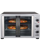 Luby Extra Large Toaster Oven, 18 Slices, 14'' Pizza, 20lb Turkey, Silver, Stainless Steel