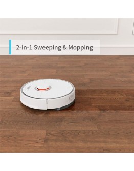 XIAO MI Roborock S5 Robotic Vacuum and Mop Cleaner, 2000Pa Super Power Suction &Wi-Fi Connectivity and Smart Navigating Robot Vacuum with 5200mAh Battery Capacity for Pet Hair, Carpet & Hard Floor (White