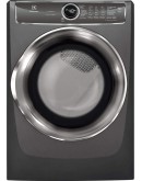 Electrolux Titanium Front Load Laundry Pair with EFLS627UTT 27" Washer, EFMG627UTT 27" Gas Dryer and Two EPWD257UTT Pedestal