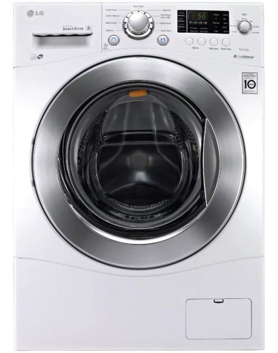 LG WM1388HW 2.3 Cu. Ft. White Stackable Front Load Washer - Energy Star