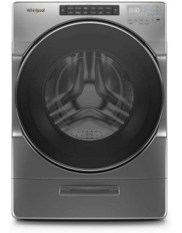Whirlpool 5.0 cu. ft. High Efficiency Chrome Shadow Stackable Front Load Washing Machine with Load & Go XL Dispenser, ENERGY STAR (Chrome Shadow)