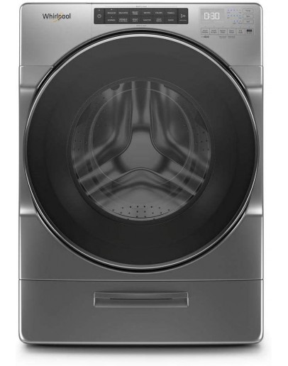 Whirlpool 5.0 cu. ft. High Efficiency Chrome Shadow Stackable Front Load Washing Machine with Load & Go XL Dispenser, ENERGY STAR (Chrome Shadow)