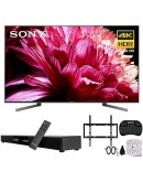 Sony XBR-55X950G 55-Inch Class BRAVIA 4K HDR UHD Smart TV (2019) w/Soundbar Bundle Includes, Deco Gear Home Theater Surround Sound 31" Soundbar, Flat Wall Mount Kit for 45-90 inch TVs and More
