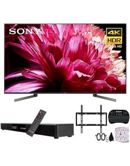 Sony XBR-55X950G 55-Inch Class BRAVIA 4K HDR UHD Smart TV (2019) w/Soundbar Bundle Includes, Deco Gear Home Theater Surround Sound 31" Soundbar, Flat Wall Mount Kit for 45-90 inch TVs and More
