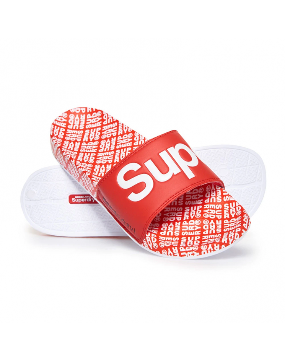 superdry aop beach slide