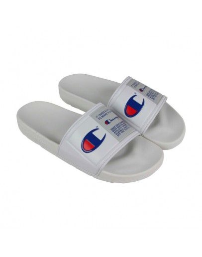 Champion Men's IPO White Slide Sandals